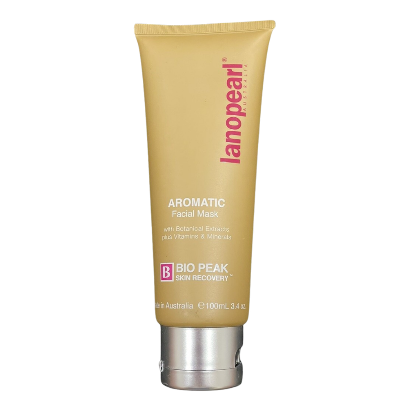 Tube of Lanopearl Aromatic Facial Mask on a white background