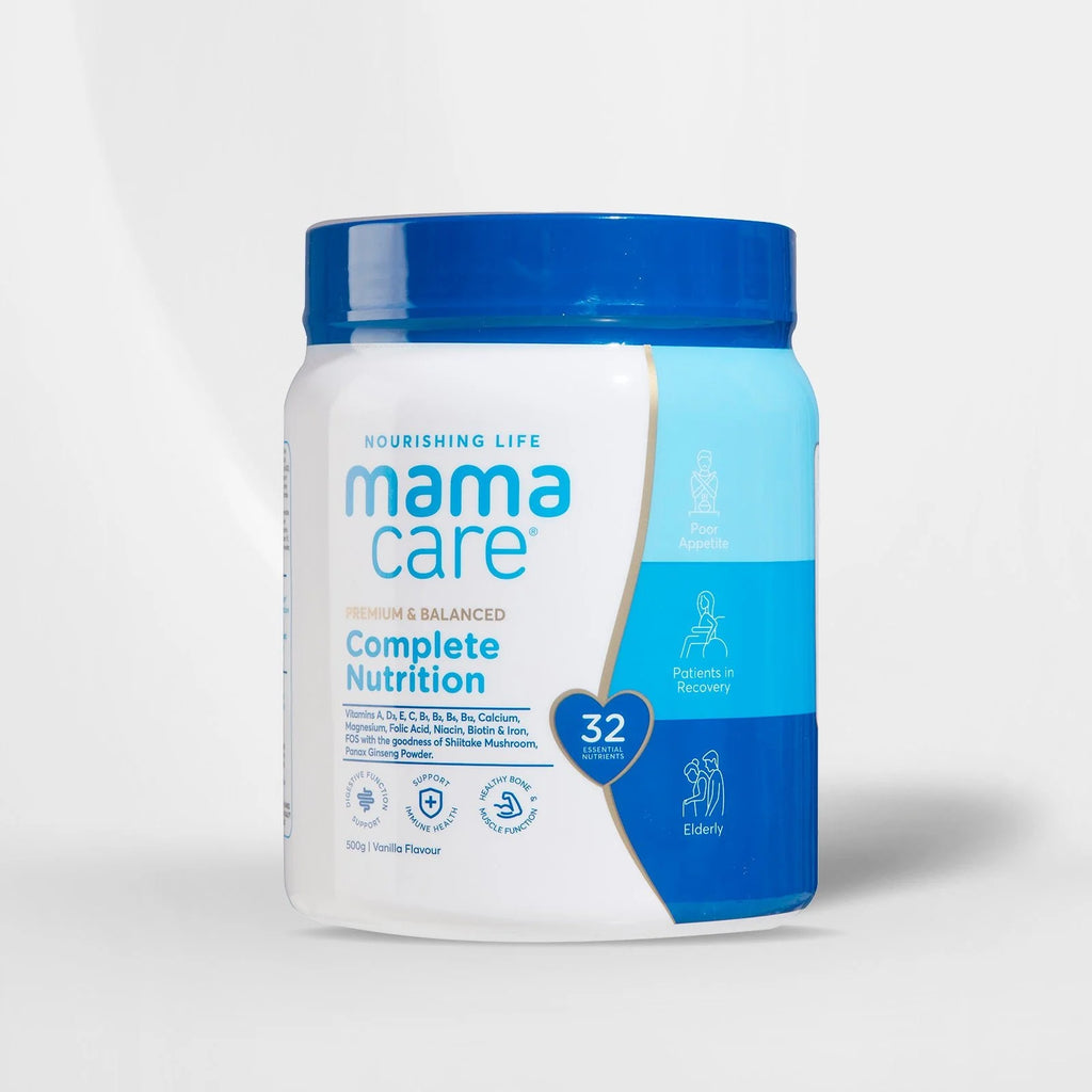 MamaCare Complete Nutrition 500g maternal nutrition powder formulated to support the nutritional needs of pregnant and breastfeeding women.