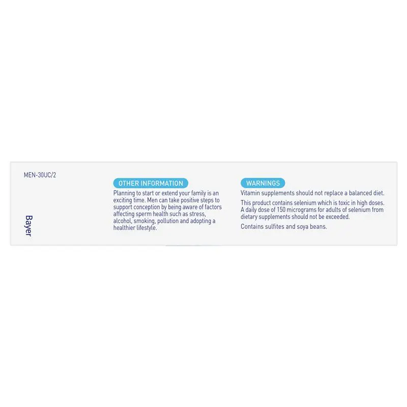 Menevit 30 capsules male fertility supplement with antioxidants, zinc, selenium, folic acid, lycopene and vitamin C for sperm health support.