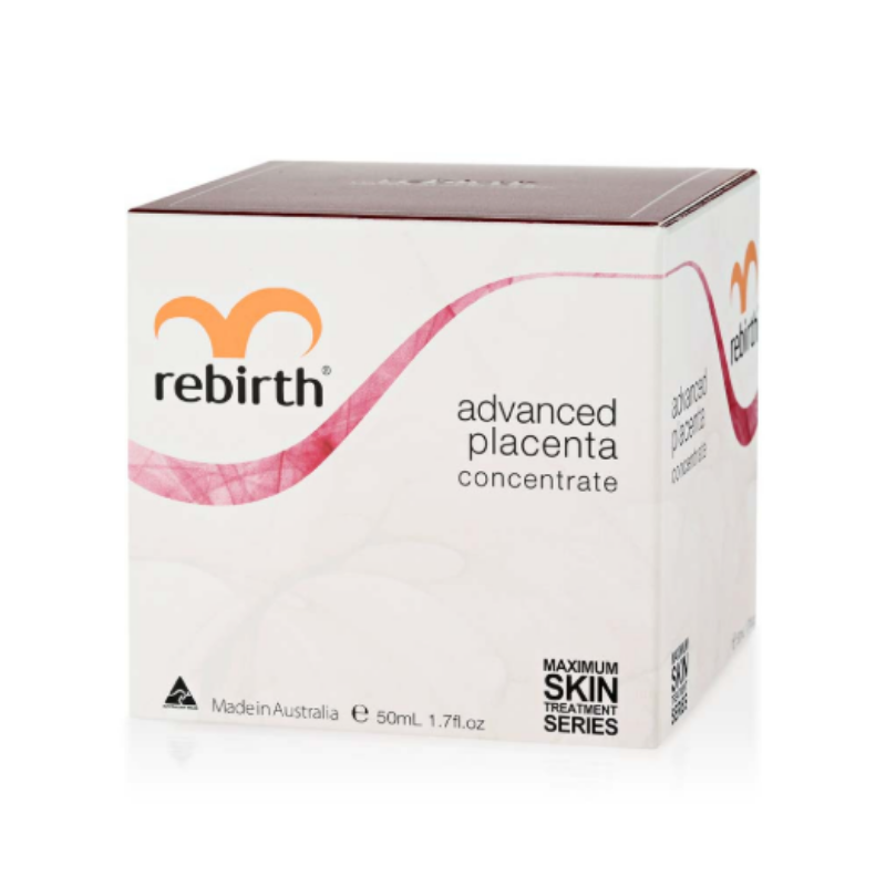 Rebirth Advanced Placenta Cream 50ml skincare cream with placenta extract to help improve skin elasticity, hydration and reduce signs of aging for smoother, healthier-looking skin.