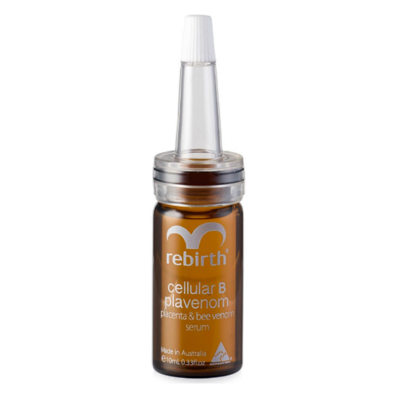 Rebirth Cellular B Plavenom Gift Set 6x10ml skincare ampoules for skin renewal, hydration and anti-aging support to improve firmness and skin texture.