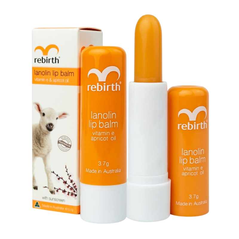 Rebirth Lanolin Lip Balm | Moisturising & Protective Lip Care