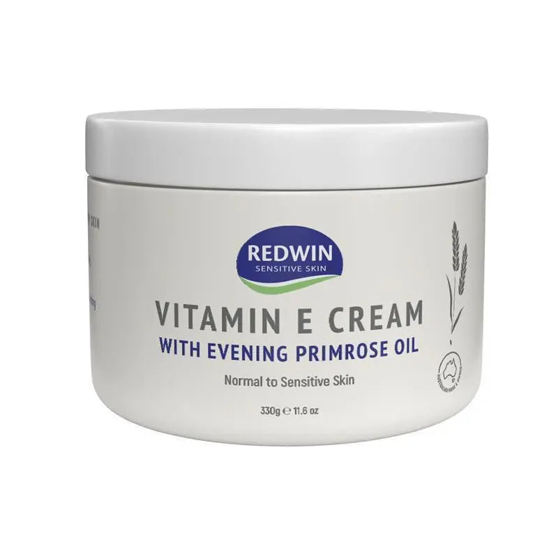 Redwin Cream with Vitamin E 330g rich moisturizing body and face cream formulated with vitamin E to deeply hydrate, soften and protect dry skin.