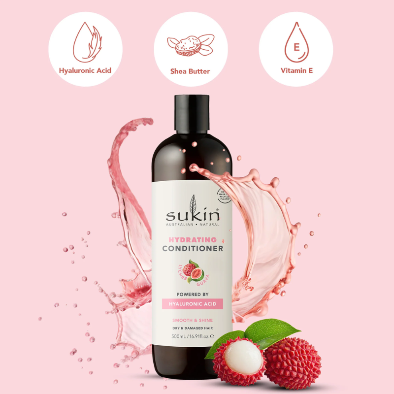 Sukin Hydrating Conditioner 500ml with lychee and guava