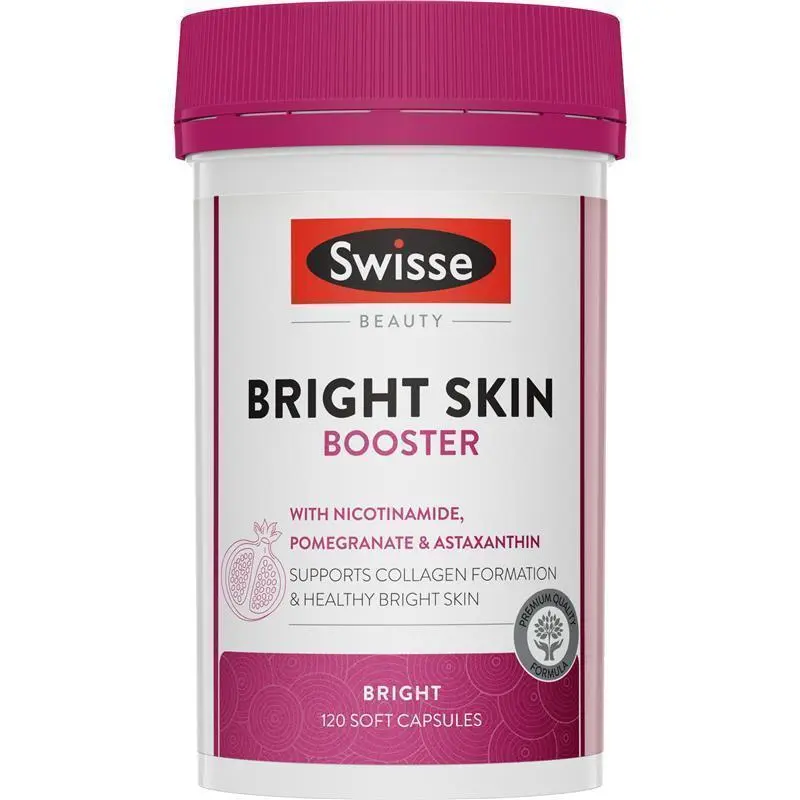 Swisse Beauty Bright Skin Booster 120 Capsules | Skin Radiance & Collagen Support