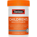 Swisse Children's Ultivite Multivitamin 120 Chewable Tablets with 21 vitamins and minerals to support children's growth, immune health and daily nutrition.