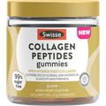 Swisse Collagen Peptides Gummies 45 Gummies Australian collagen gummies with hydrolysed collagen peptides and vitamin C for skin hydration and firmness.