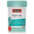 Swisse Kids Fish Oil 60 Capsules children's omega-3 DHA and EPA supplement for brain and eye health