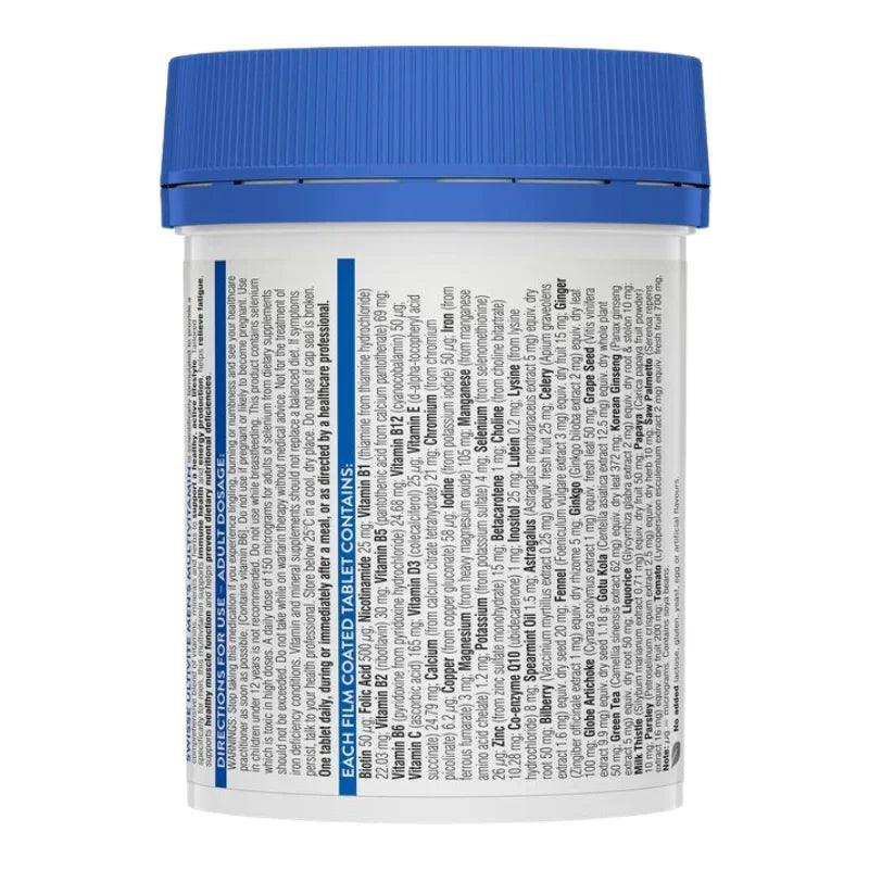 Swisse Men's Ultivite Multivitamin 120 Tablets Australian men's multivitamin with vitamins, minerals, antioxidants and herbal extracts.
