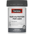 Swisse Ultiboost Hair Nutrition for Men 60 Capsules Australian men's hair supplement with biotin, saw palmetto and zinc for healthy hair and scalp support.