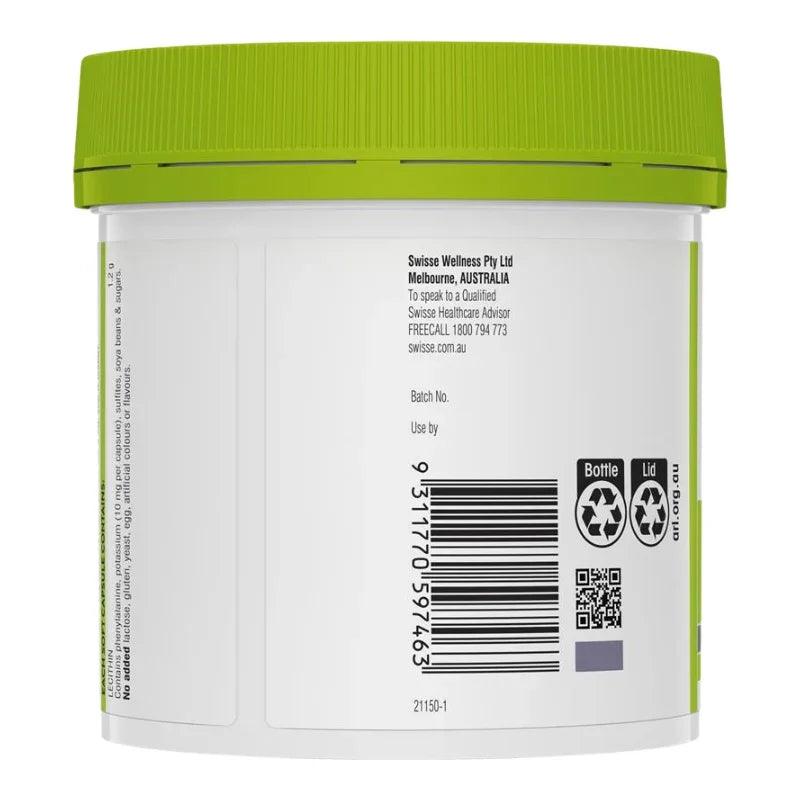 Swisse Ultiboost Lecithin 1200mg 150 Capsules Australian soy lecithin supplement for liver health and healthy fat metabolism.