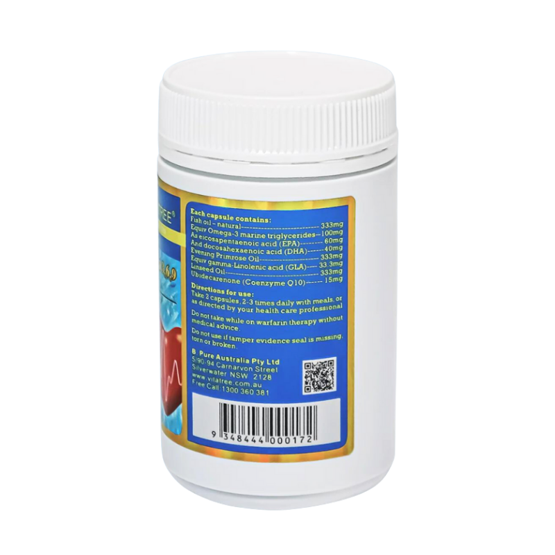 Vitatree-Mega Omega 3,6,9 plus CoQ10 120 Capsules