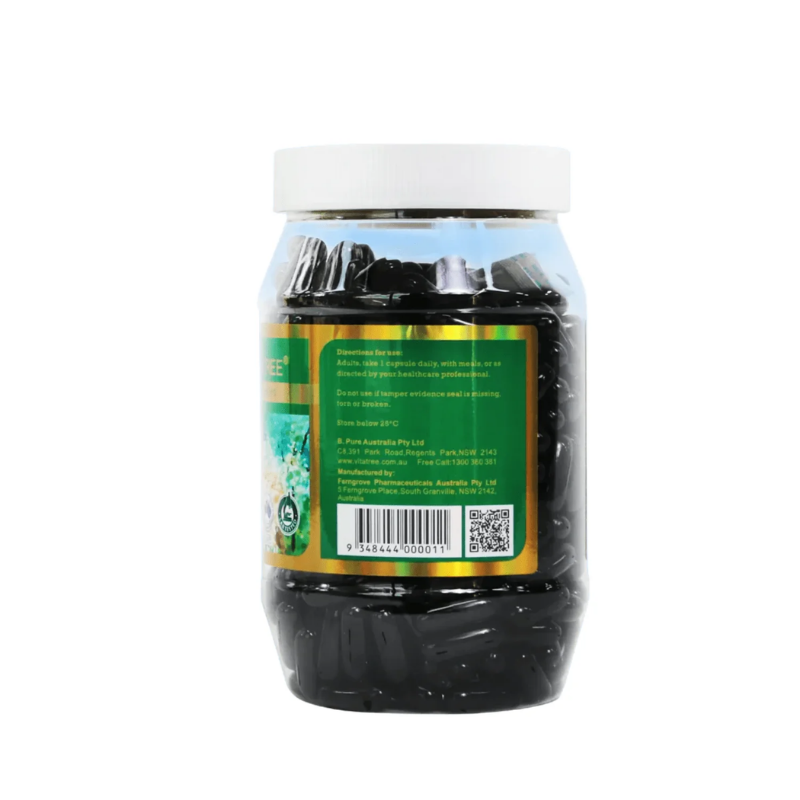 Vitatree Black Propolis 2000mg 365 capsules premium Australian bee propolis supplement formulated to support immune system health, antioxidant protection, and overall wellbeing.
