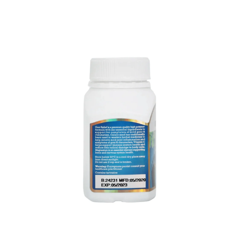 Vitatree Gout Relief 60 Tablets herbal joint support supplement designed to help maintain healthy uric acid balance, joint comfort, and mobility in daily wellness use.
