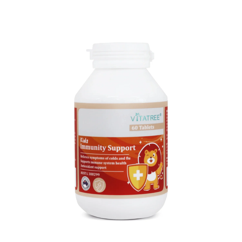 Vitatree Kids Immunity Support 60 tablets Australian children's supplement formulated to support immune system health, healthy growth, and everyday wellbeing.