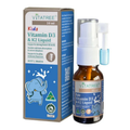 Vitatree Kids Vitamin D3 & K2 Liquid Spray 10ml children’s oral vitamin spray supporting bone growth, calcium absorption, teeth development, and overall healthy growth.