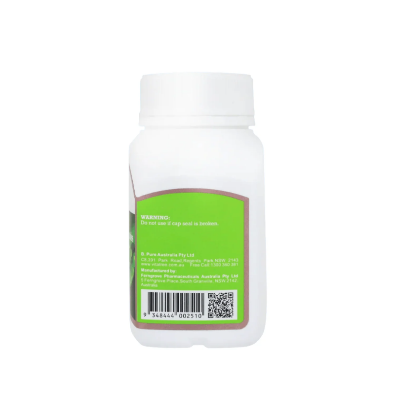 Vitatree Super Lecithin 1200mg 60 capsules dietary supplement supporting liver health, brain function, and fat metabolism with soy-derived lecithin and choline.