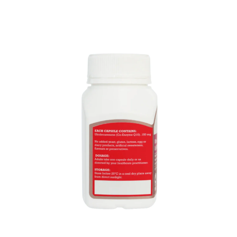 Vitatree Ultra CO Q10 Max 150mg 60 capsules high-strength Coenzyme Q10 supplement supporting heart health, cellular energy production, antioxidant protection, and healthy ageing.