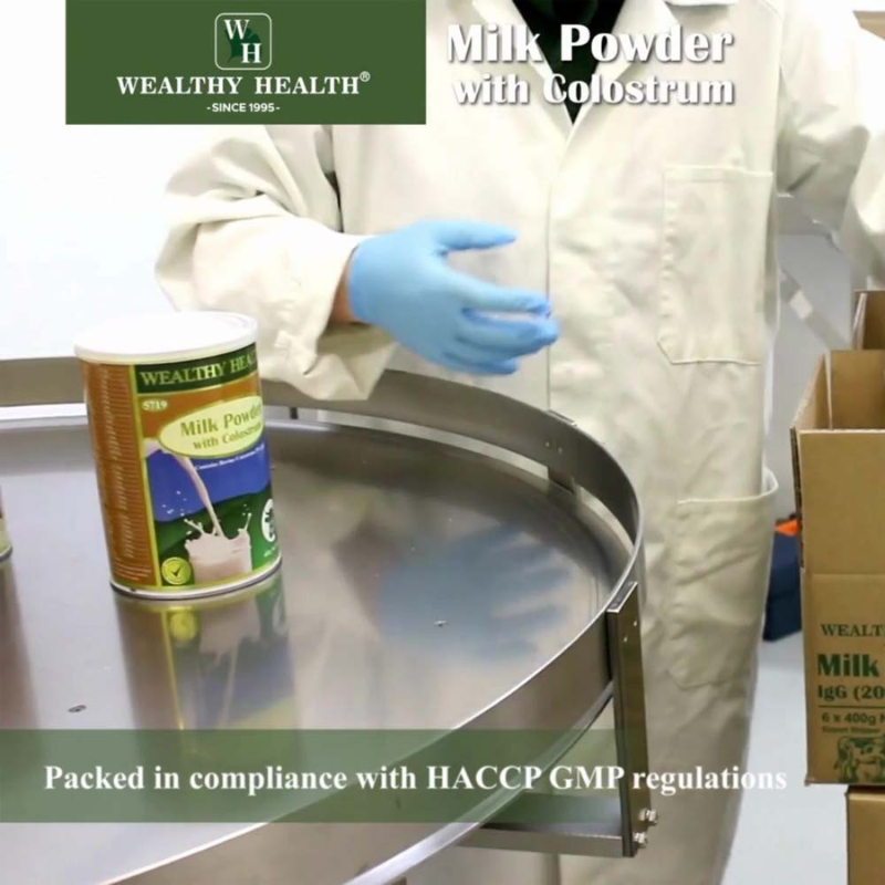 Wealthy Health Milk Powder with Colostrum IgG 20% 400g premium Australian colostrum milk powder dietary supplement.