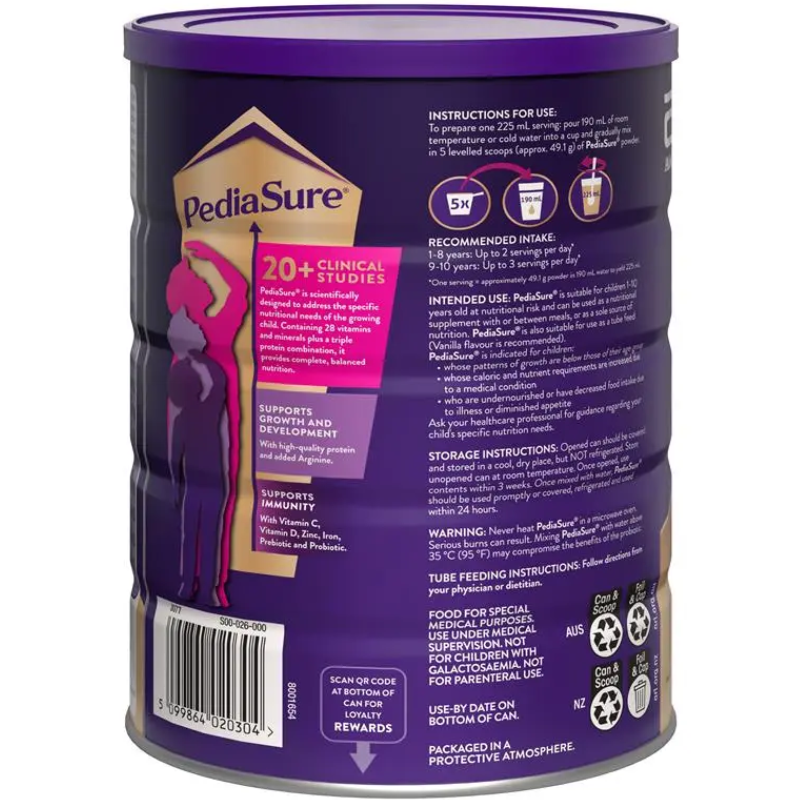 Abbott PediaSure Chocolate 800g nutritional powder drink for children aged 1 to 10 years