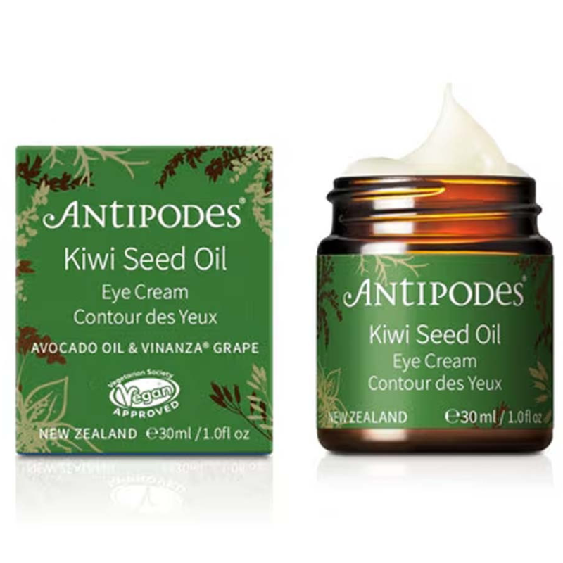 Antipodes Kiwi Seed Oil Eye Cream 30mL hydrating eye cream with kiwi seed oil