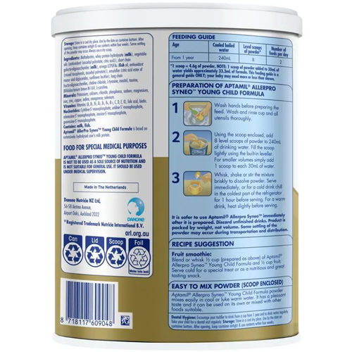 Aptamil AllerPro Syneo 3 Premium Toddler Milk Drink From 1 Year 900g Australian toddler milk powder