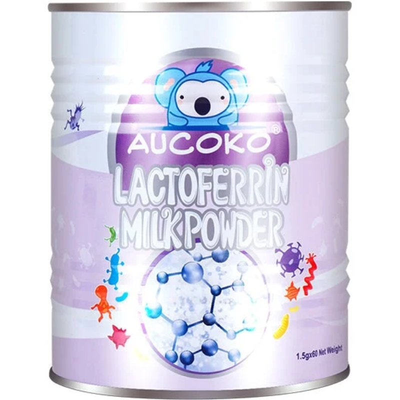 Aucoko Lactoferrin Milk Powder 1.5g x 60 Sachets Purple dietary supplement