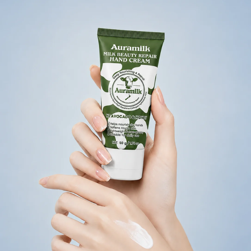 Auramilk Avocado & Honey Milk Beauty Repair Hand Cream 50g with NZ Avocado and Honey