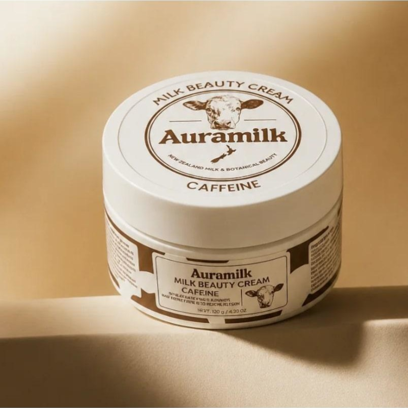 Auramilk Caffeine Milk Beauty Cream 100g with Caffeine and Milk Extract