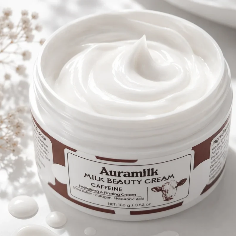 Auramilk Caffeine Milk Beauty Cream 100g with Caffeine and Milk Extract