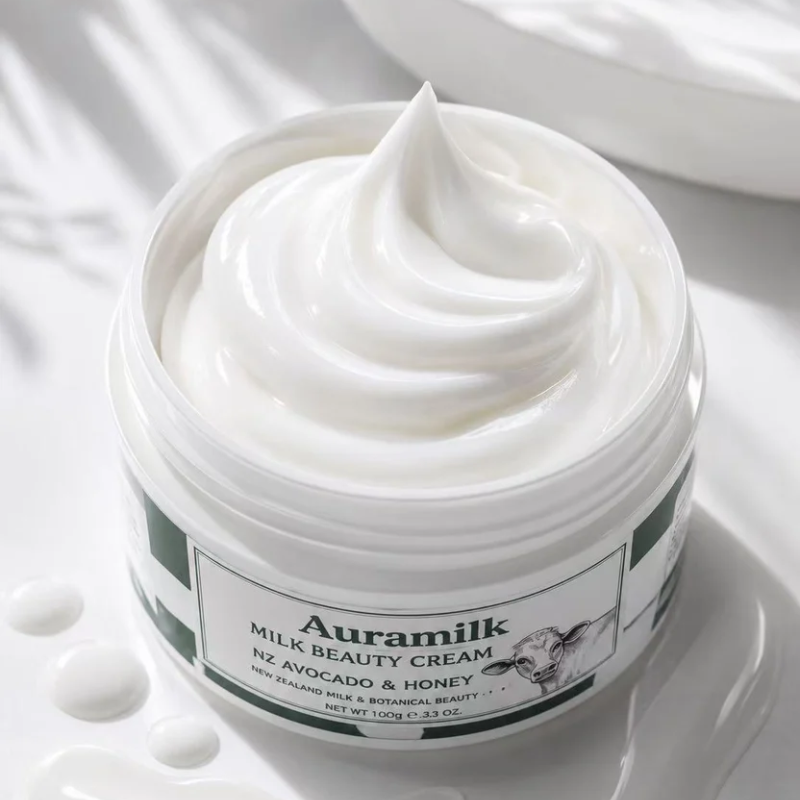 Auramilk Milk Beauty Cream Deep Nourishing & Repair NZ Avocado & Honey 100g