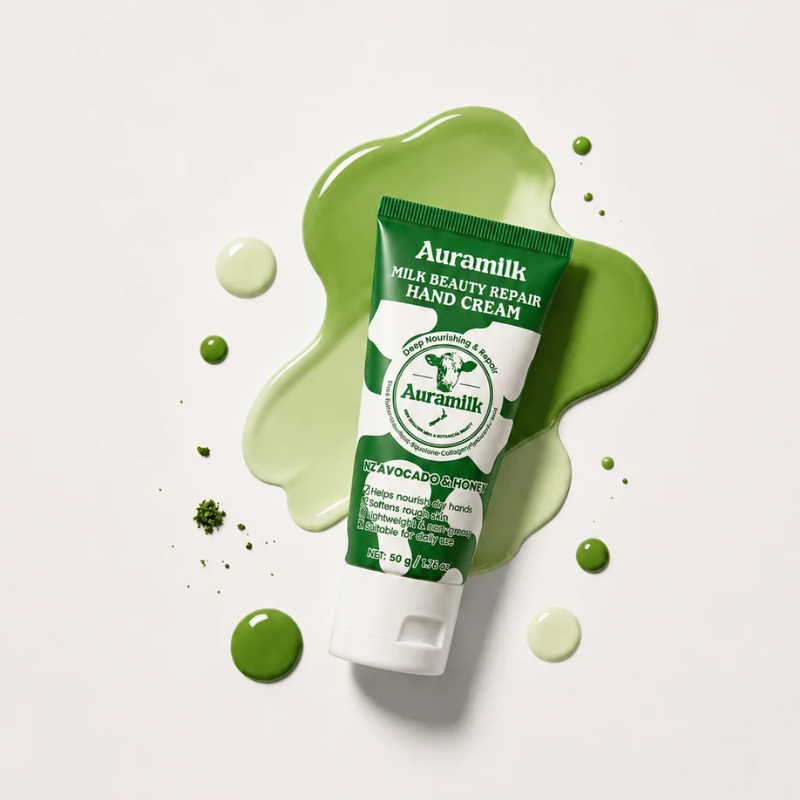 Auramilk Avocado & Honey Milk Beauty Repair Hand Cream 50g with NZ Avocado and Honey