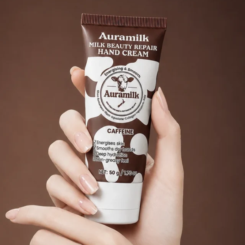 Auramilk Caffeine Milk Beauty Repair Hand Cream 50g with Caffeine and Milk Extract