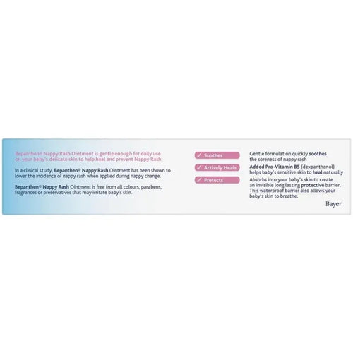 Bayer Bepanthen Nappy Rash Ointment 100g baby skin care ointment for nappy care