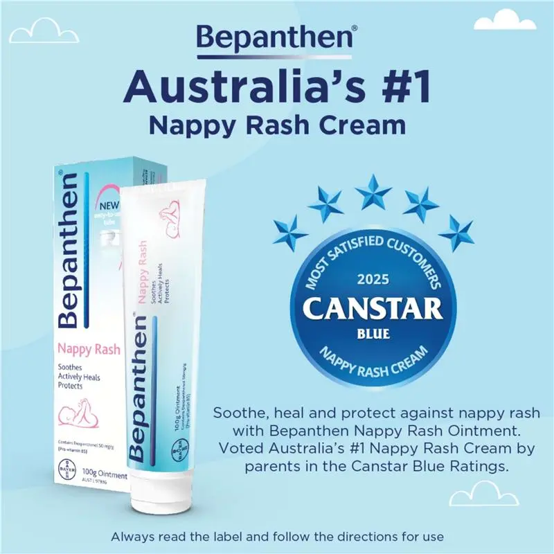 Bayer Bepanthen Nappy Rash Ointment 100g baby skin care ointment for nappy care