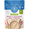 Bellamy's Organic Apple Cinnamon Baby Porridge 125g certified organic baby cereal for babies from 6 months