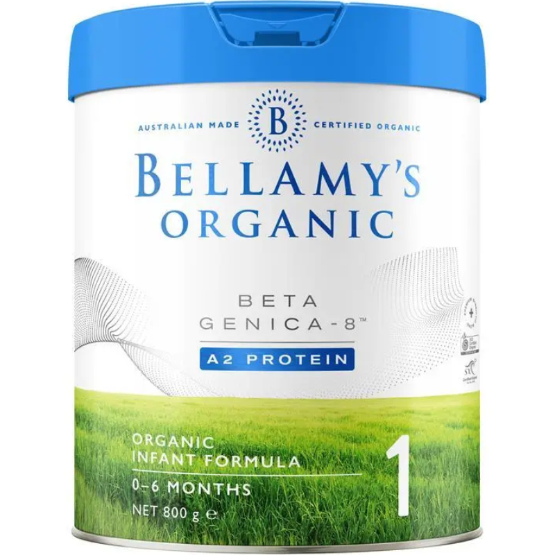 Bellamy's Organic Beta Step 1 Infant Formula 800g certified organic infant milk formula for babies from birth to 6 months