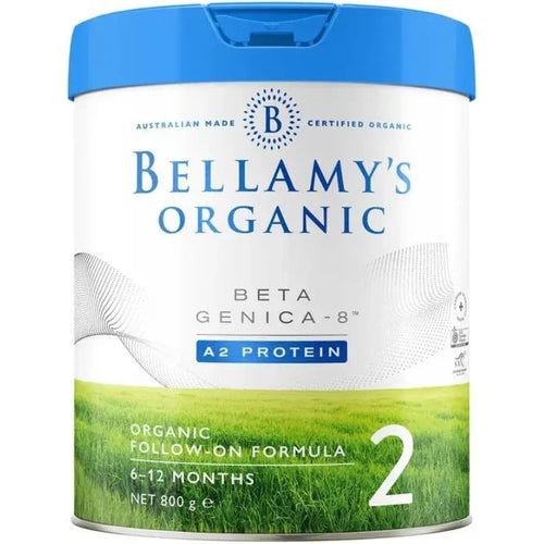 Bellamy's Organic Beta Step 2 Follow-on Formula 800g certified organic follow-on milk formula for babies 6 to 12 months