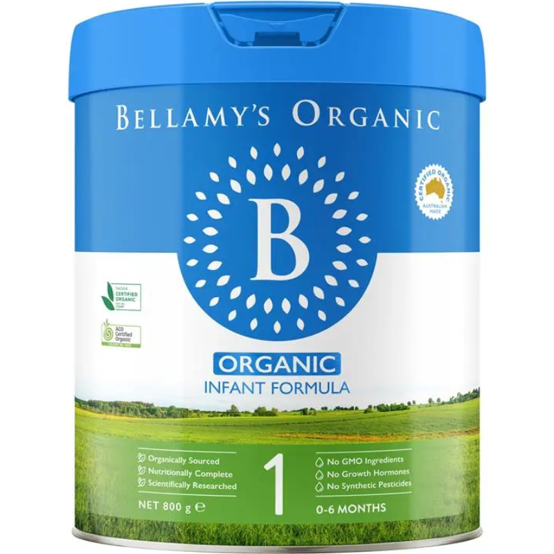 Bellamy's Organic Infant Formula Step 1 New 800g certified organic infant milk formula for babies 0 to 6 months