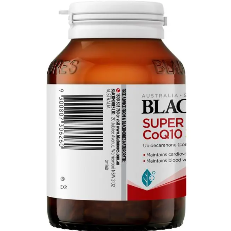 Blackmores Super Strength CoQ10 300mg 90 Capsules high strength coenzyme Q10 dietary supplement for adults