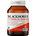 Blackmores Vitamin D3 1000IU 200 Capsules dietary supplement containing colecalciferol for adults