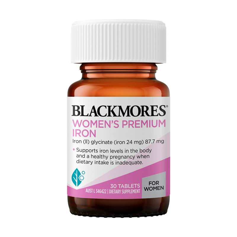 Blackmores Women’s Premium Iron 30 Tablets Australian Iron Supplement