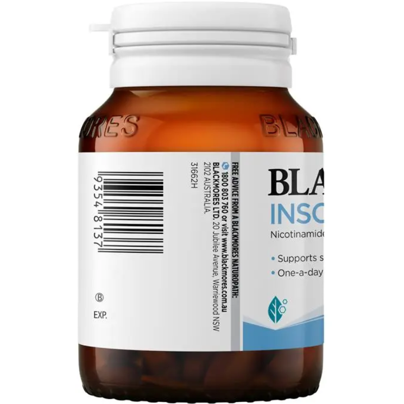 Blackmores Insolar 60 Tablets high strength vitamin B3 nicotinamide dietary supplement