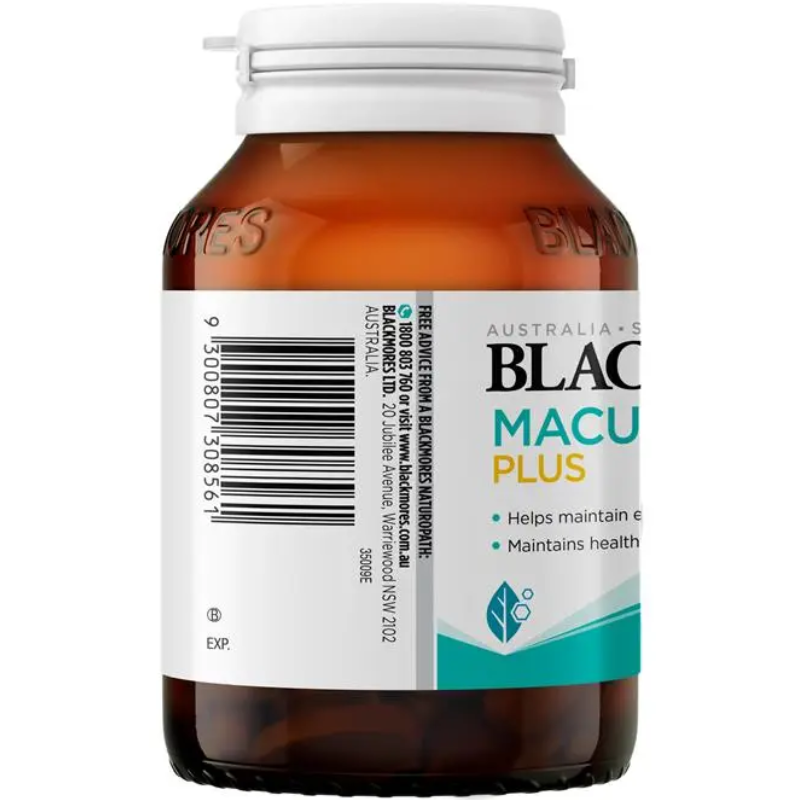 Blackmores Macu-Vision Plus 120 Tablets dietary supplement with lutein zeaxanthin vitamins C E zinc and copper