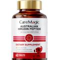 CareMagic Australian Hirudin Peptide 60 Tablets daily dietary supplement bottle for adult nutritional support