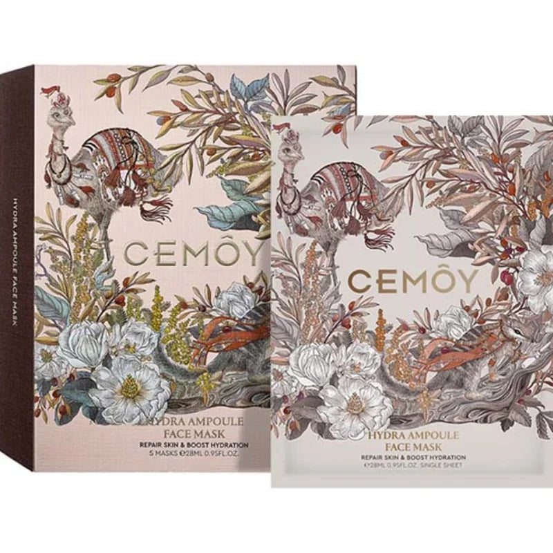 Cemoy Hydra Ampoule Face Mask 28ml x 5 Sheets hydrating facial sheet mask with ampoule essence