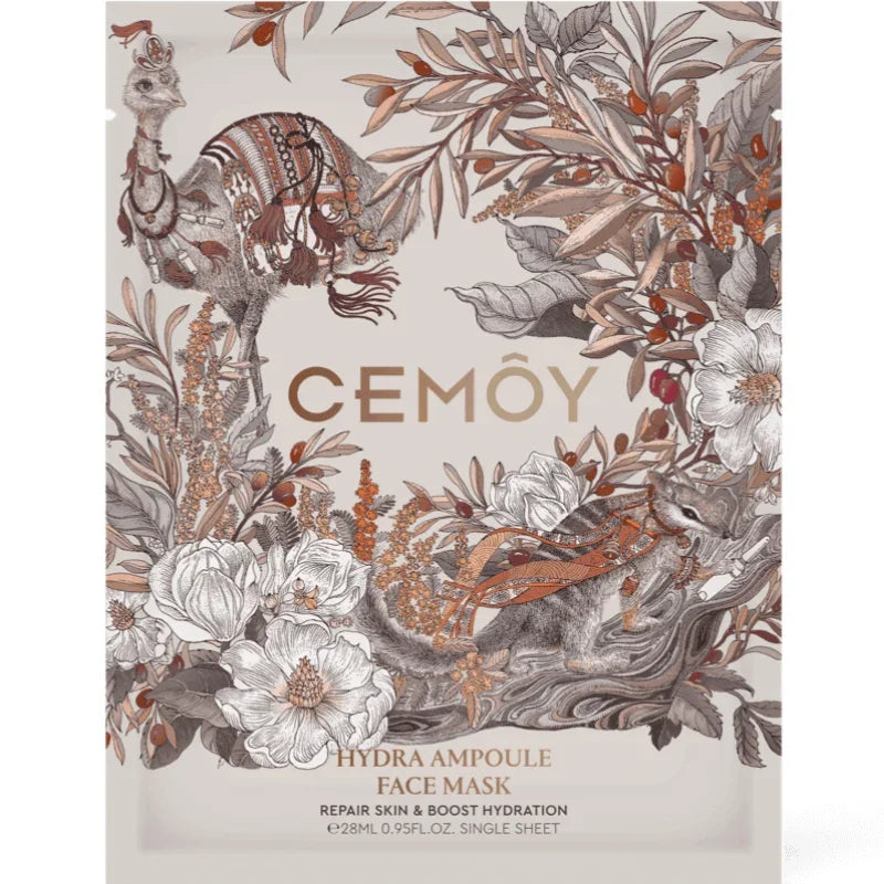 Cemoy Hydra Ampoule Face Mask 28ml x 5 Sheets hydrating facial sheet mask with ampoule essence
