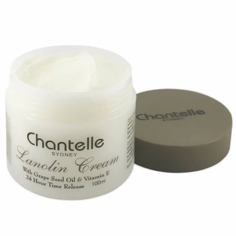 Chantelle Lanolin Cream with Grape Seed and Vitamin E Australian moisturising skincare cream for daily use