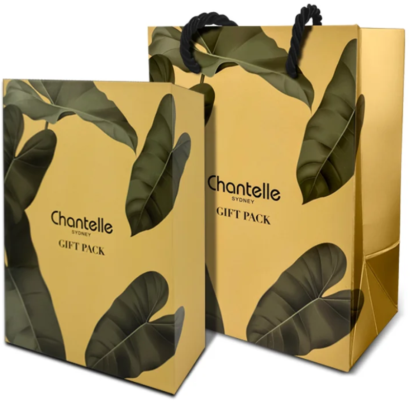 Chantelle Sydney Gold Classic 4 in 1 Gift Package premium Australian skincare gift set with four facial skincare products