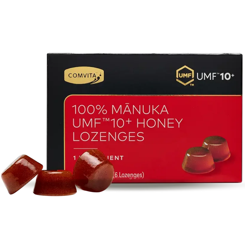 Comvita 100% Manuka UMF 10+ Honey Lozenges 6 Lozenges made with authentic UMF certified New Zealand Manuka honey
